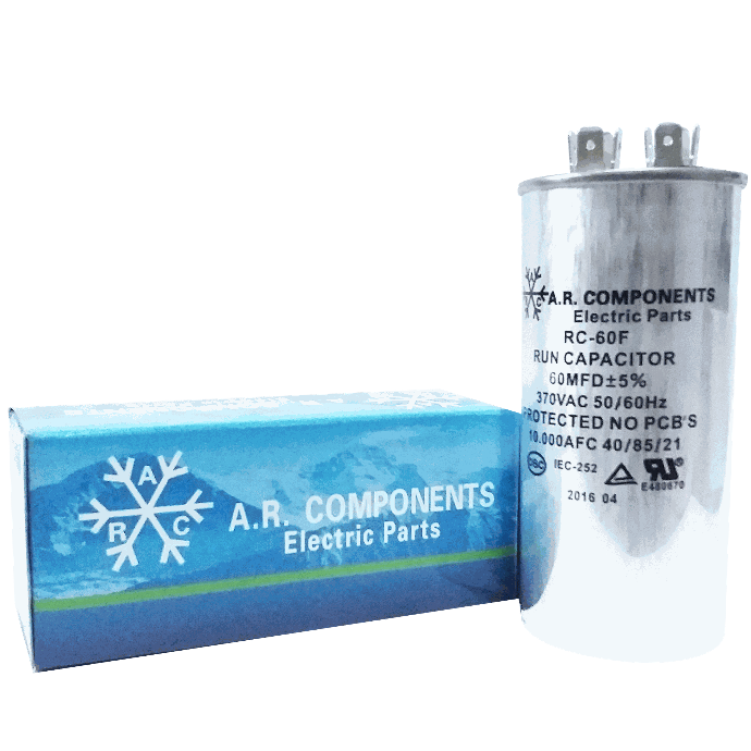 CAPACITOR DE MARCHA DE 60 MFD X 370 VAC (U.L.)