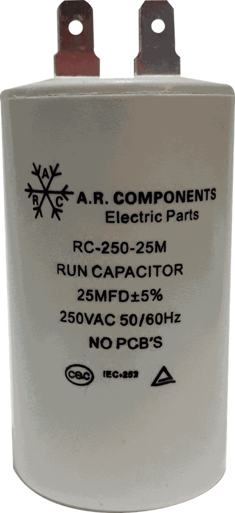 CAPACITADOR DE BOMBA DE AGUA 25MFD X 250V  